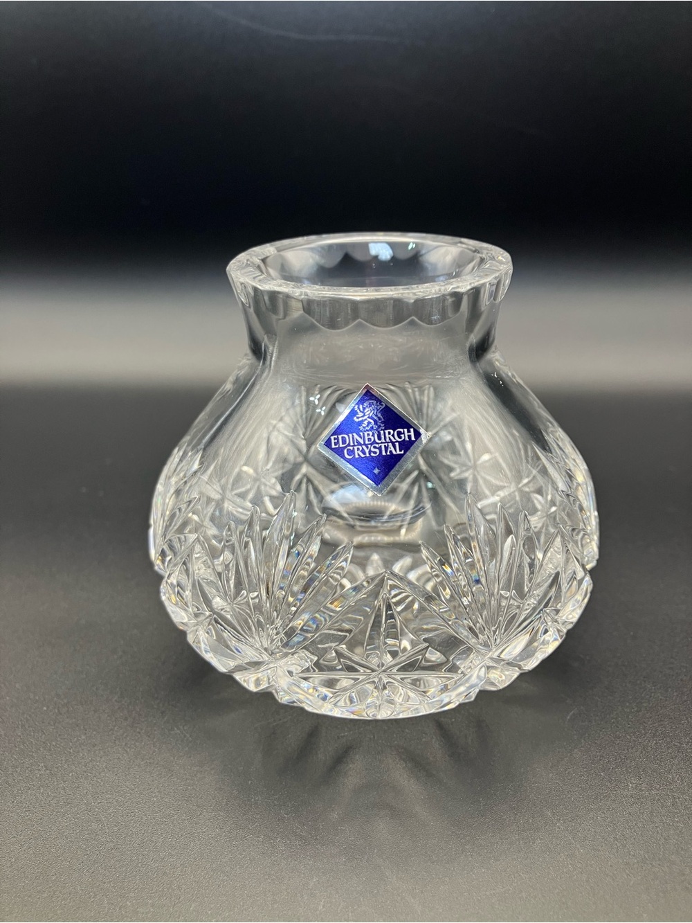 Edinburgh Crystal Small Posy Cut Glass Vase